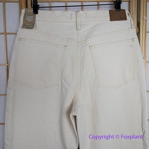 NEW Madewell The Perfect Vintage Wide-Leg Jean: Garment-Dyed Edition,‎ 31 - Picture 9 of 16